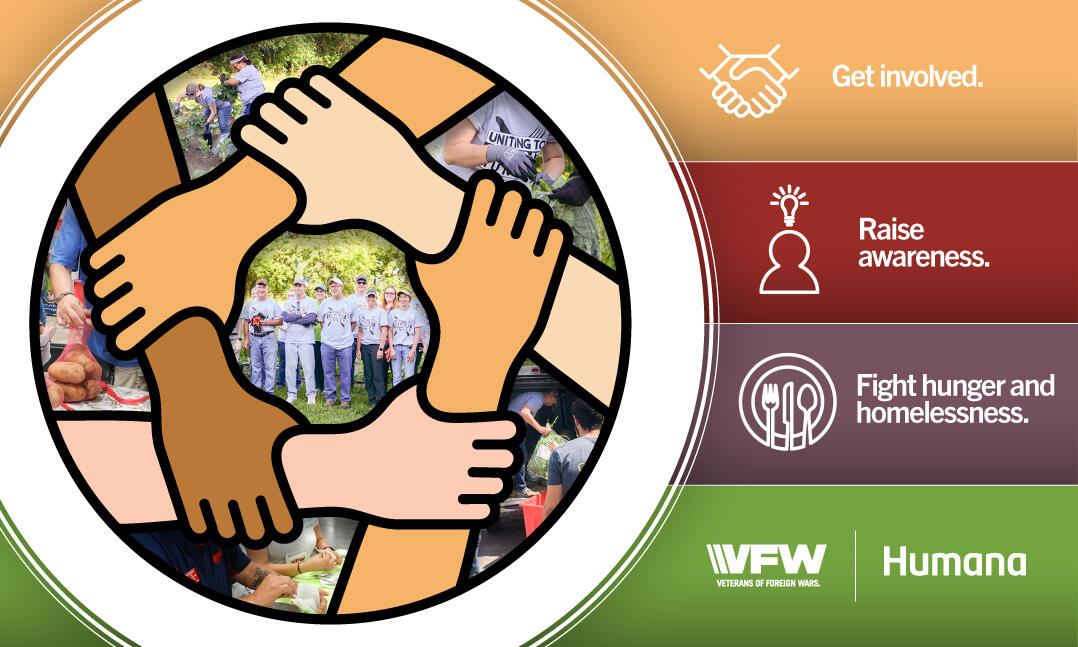 VFW’s Uniting to Combat Hunger Evolves to ‘Uniting for Veterans’ This program evolution better allows the VFW to meet veterans ever-changing needs