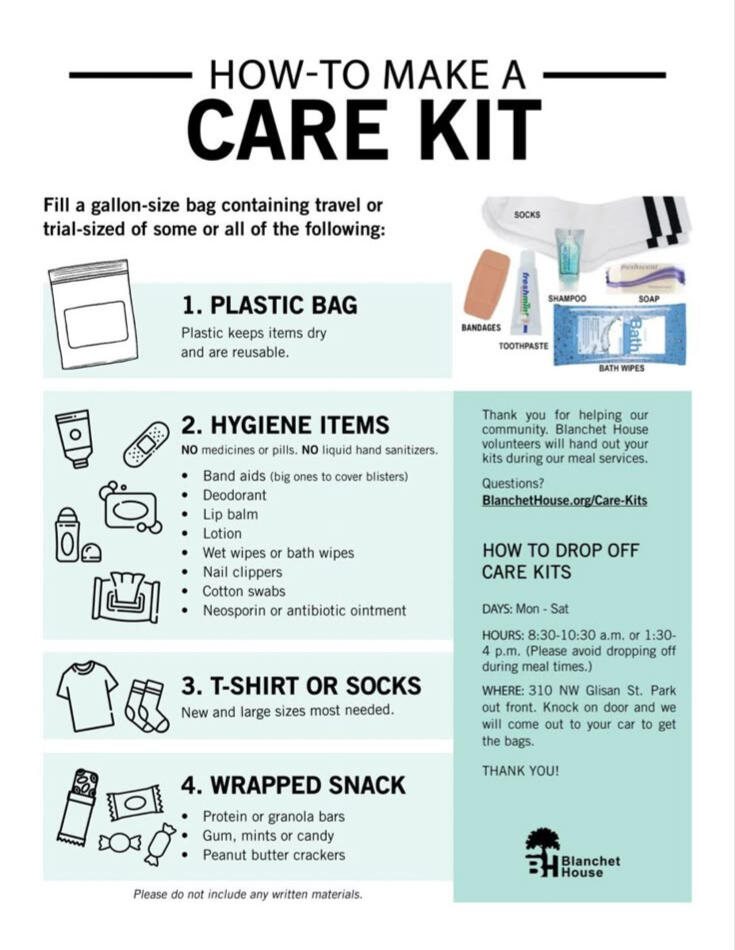 IDEA: How To Make a Homeless Care Kit Pinterest